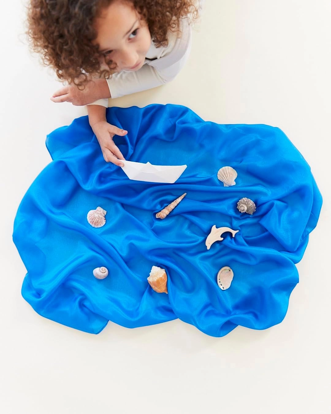 Sarah's Silks Playsilk - 100% Real Silk, Hand Dyed, Bright Colored Play Scarves | Montessori and Waldorf Toys for Dress up, Imaginative, and Pretend Play (35" x 35")