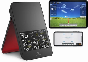 SC4 PRO Golf Launch Monitor & 3D Driving Range Simulator for Indoor and Outdoor Use | Portable Golf Swing Analyzer & Golf Tracker with Built-in Screen