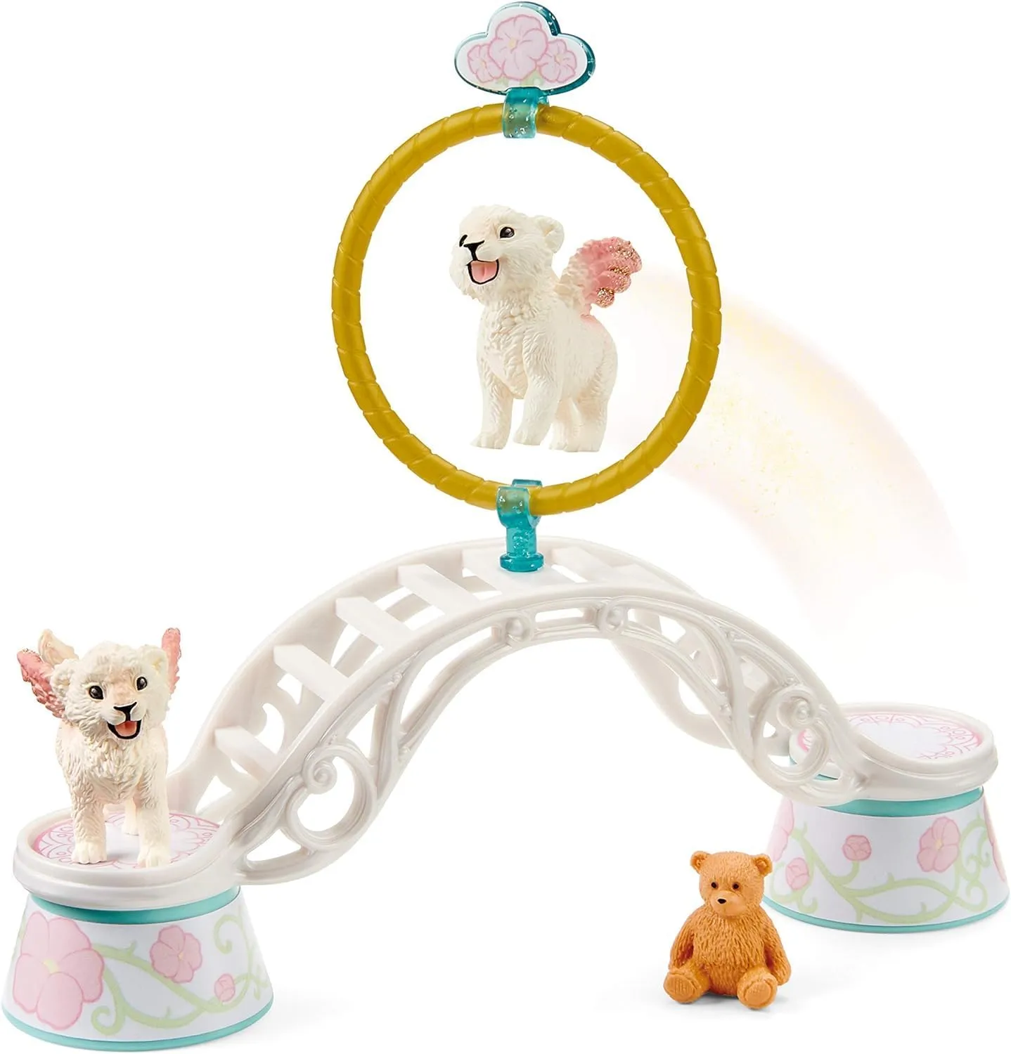 Schleich bayala, Mythical Creature Toys for Kids, Winged Baby Lion Training 9-Piece Playset, Ages 5 