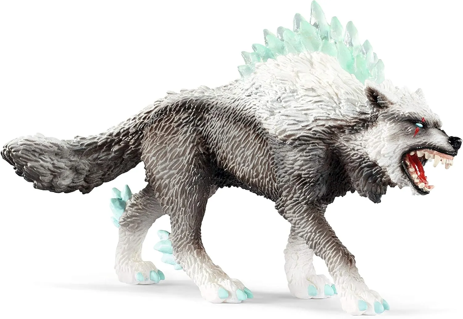 Schleich Eldrador Monster Creatures Mythical Snow Wolf Action Figure - Magical Ice Monster Snow Wolf Animal Figurine, Ferocious Enchanting Realistic Creature Toy for Boys, Girls, Gift for Kids Age 7 