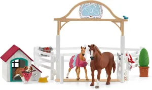 SCHLEICH HORSE CLUB HANNAH’S GUEST HORSES WITH RUBY THE DOG