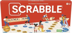 Scrabble Board Game, Classic Word Game for Kids Ages 8 and Up, Fun Family Game for 2-4 Players, The Classic Crossword Game