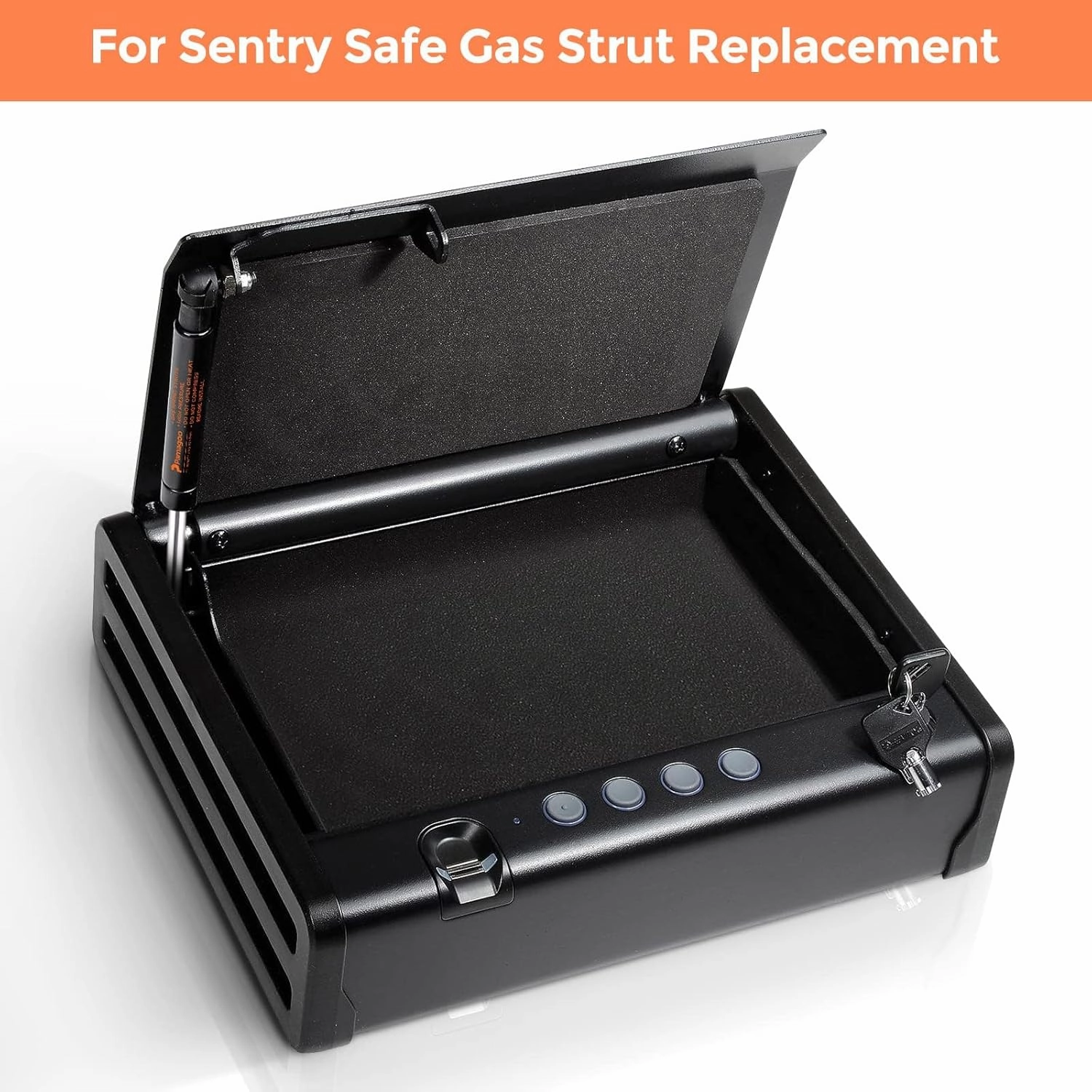 SE075P30 7.5 inch 30 lbs 134 N Gas Strut Shock Spring Lift Support Lid Stay for Sentry Safe Toolbox Kitchen Cabinets Lid Stay Toy Box Cover Door Spring Shock, 2 Pack