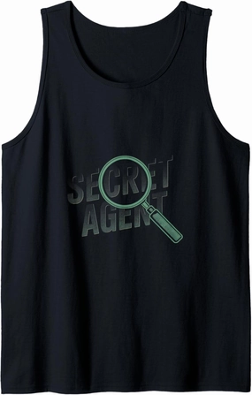 Secret Agent - Secret Agent Costume Inspector Spy Tank Top