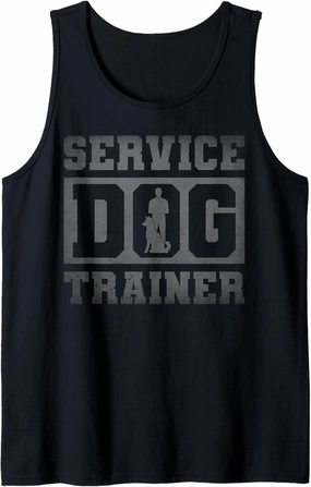 Service Dog Handler Trainer Present Tank Top
