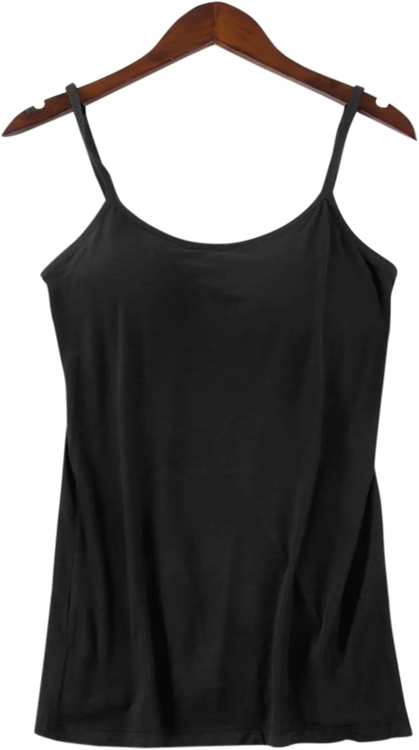 Shelf Bra Tank Tops Thread with Chest Pad Bra One Undershirt Comfort Cami Shirts Tank Tops for Women 2024 Comfort