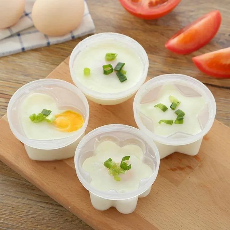 Silicone Egg Cooker - 4 Pack Steamer Molds for Perfect Eggs