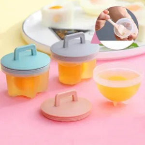 Silicone Egg Cooker - 4 Pack Steamer Molds for Perfect Eggs