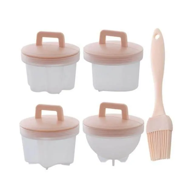 Silicone Egg Cooker - 4 Pack Steamer Molds for Perfect Eggs
