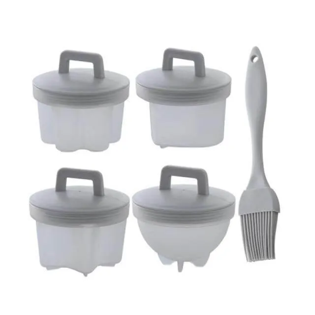 Silicone Egg Cooker - 4 Pack Steamer Molds for Perfect Eggs