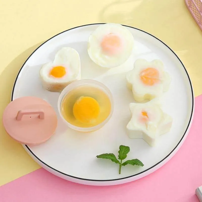 Silicone Egg Cooker - 4 Pack Steamer Molds for Perfect Eggs