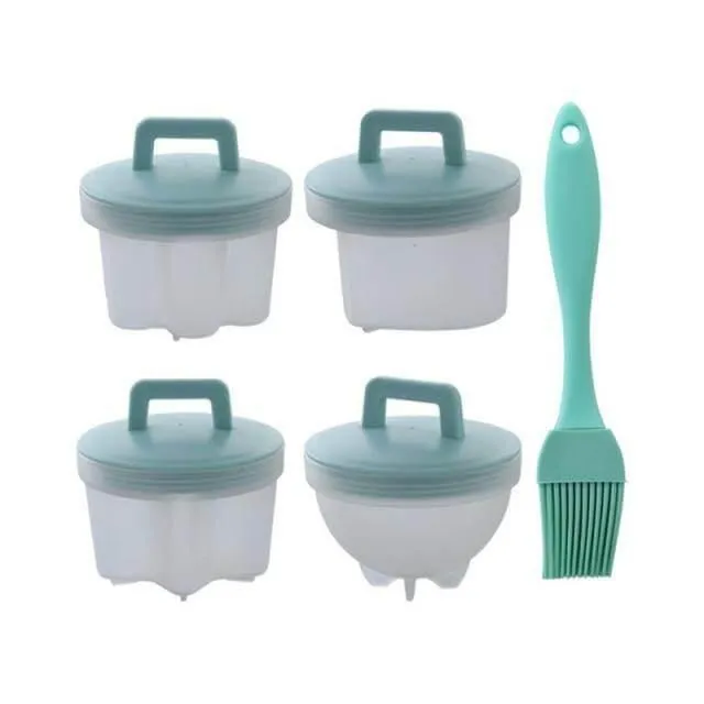 Silicone Egg Cooker - 4 Pack Steamer Molds for Perfect Eggs