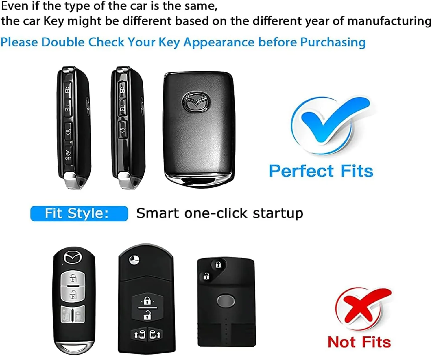 Sindeda for Mazda Key Fob Cover with Keychain Key Case Key Shell 360 Degree Full Protection Compatible with 2019-2024 Mazda 3, Mazda 3 Hatchback, 2020-2024 Mazda CX-5, CX-30, CX-9 Pink