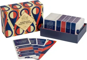 Skyline Collection Trivia Set - American Travel Trivia, 140 Question Cards - Game Night Entertainment for Families & Friends