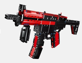 Skywin MP5 Submachine Shooting Build Block Toy for Kid - 642 Pieces Toy Building Sets and Shooting Game Interactive Brick Blaster, 21 x 3 x 9 inches