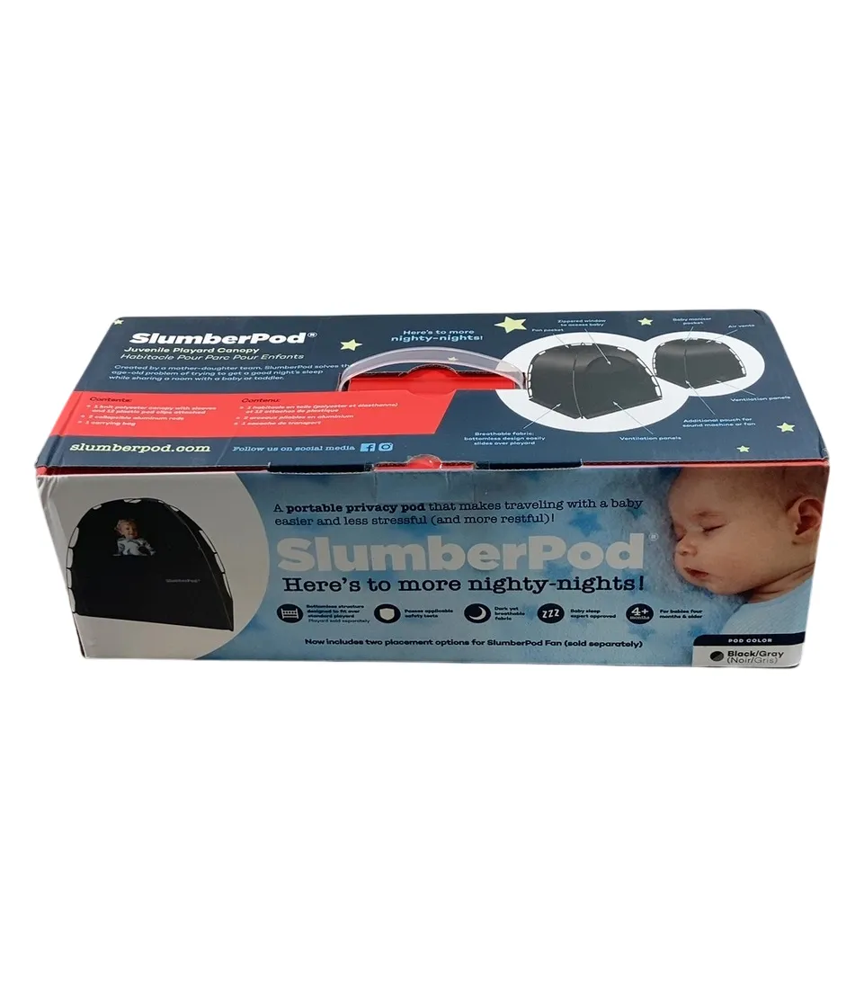 SlumberPod 2.0 Sleep Canopy, Black Classic