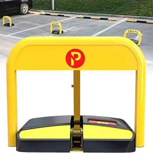 Smart Lock Parking Bollard,Parking Barrier Security Folding Post Car Park Space Bollard Driveway Garage, Car Park Driveway Guard Saver (Remotecontrol)