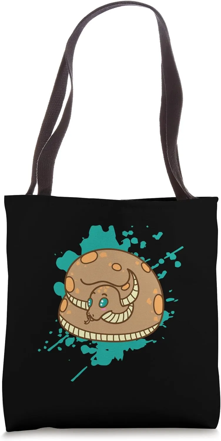 Snake in japanese Kawaii Style Animal Tote Bag
