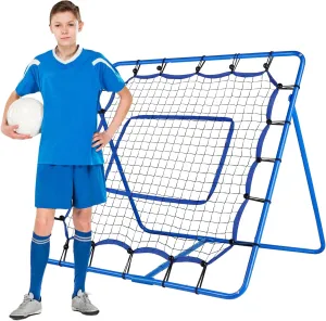 Soccer Rebounder - 4 x 4 ft Portable Soccer Rebounder Net Fit for Lacrosse Softball Baseball Football Training, Easy Setup Rebounder Gifts Aids & Equipment for Kids, Teens & Adults