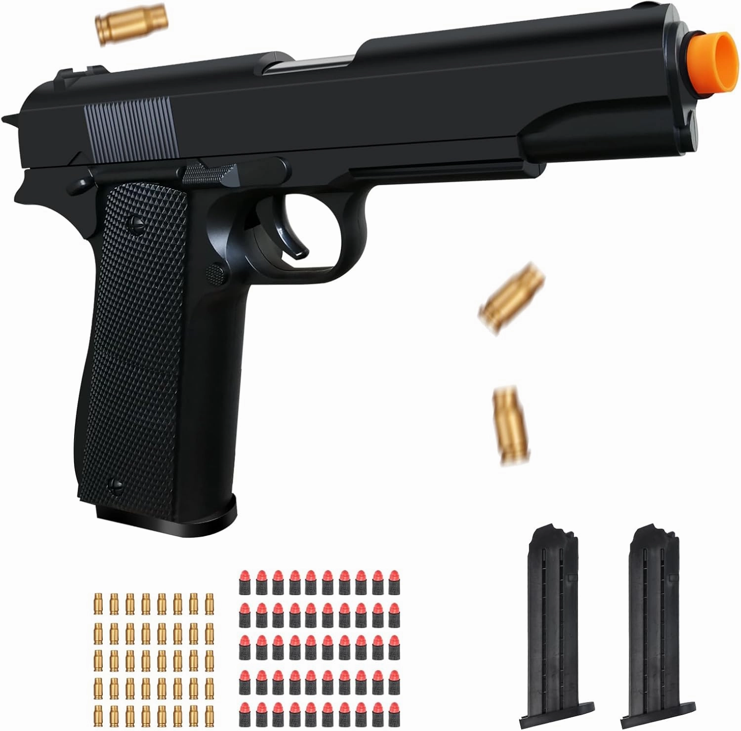 Soft Bullet Toy Gun for Boys, Toy Guns with Shell Ejecting, Toy Foam Blasters & Guns, Gift Box for Christmas Birthday for Boys Girls Adults Age 8 