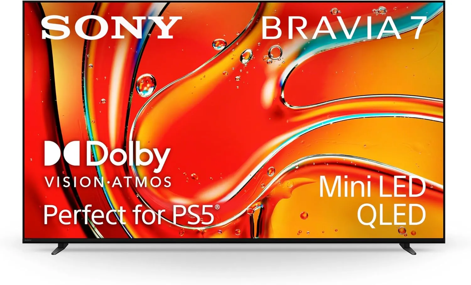 Sony 65-Inch Mini LED QLED 4K Ultra HD TV BRAVIA 7 Smart Google TV with Dolby Vision HDR, Exclusive Ps5 Features, (K-65XR70) 2024 Model