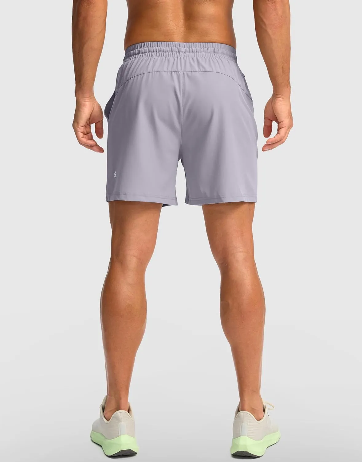 Soothfeel Men's Athletic Running Shorts with Zipper Pocket 5 Inch /7 Inch Quick Dry Tennis Gym Workout Shorts for Men