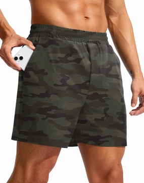 Soothfeel Men's Athletic Workout Shorts with Zipper Pocket 5"/7" Running Gym Shorts for Men Lightweight Quick Dry Tennis