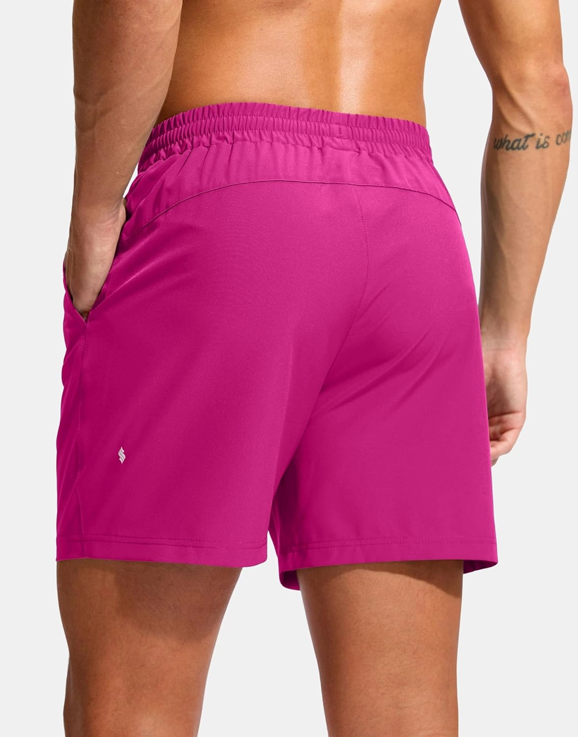 Soothfeel Men's Athletic Workout Shorts with Zipper Pocket 5"/7" Running Gym Shorts for Men Lightweight Quick Dry Tennis