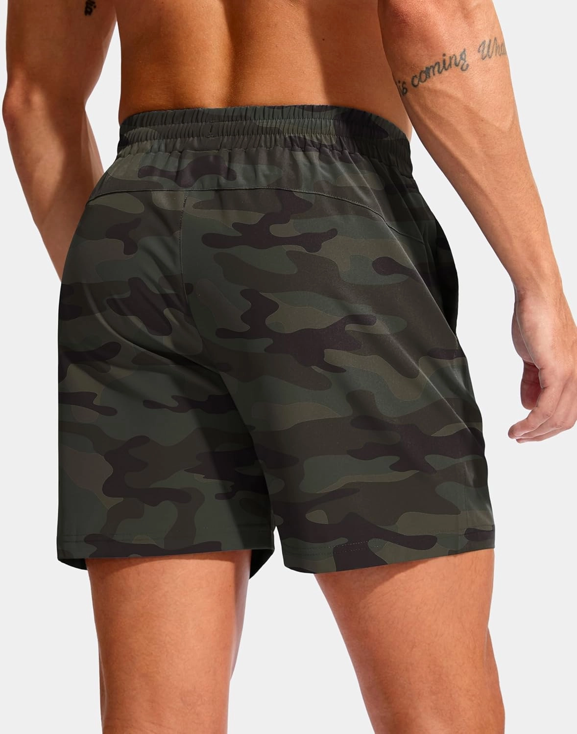 Soothfeel Men's Athletic Workout Shorts with Zipper Pocket 5"/7" Running Gym Shorts for Men Lightweight Quick Dry Tennis