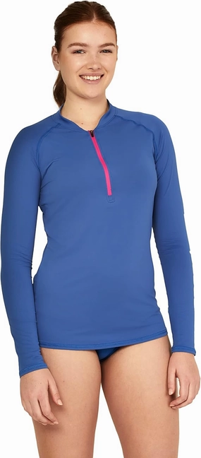 Speedo Women's Precision Pleat Zip Rashguard