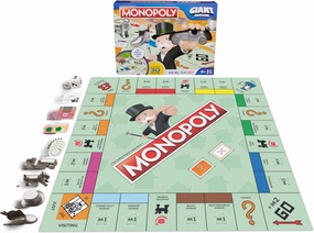 Spin Master Games, Monopoly Giant Edition, Indoor & Outdoor Games, Classic Board Games, 2-4 Players, for Ages 6 & Up