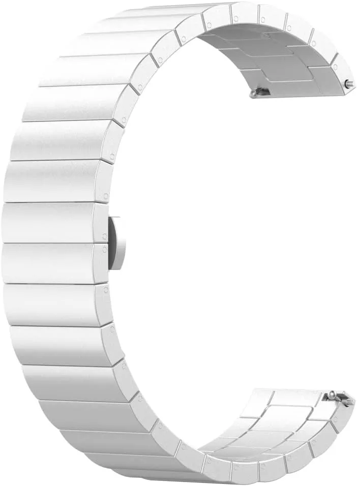Stainless Steel Metal Band Compatible with Huawei Watch Fit Mini, Replacement Link Bracelet Band, Business Strap Wristband for Women Men, No Tracker