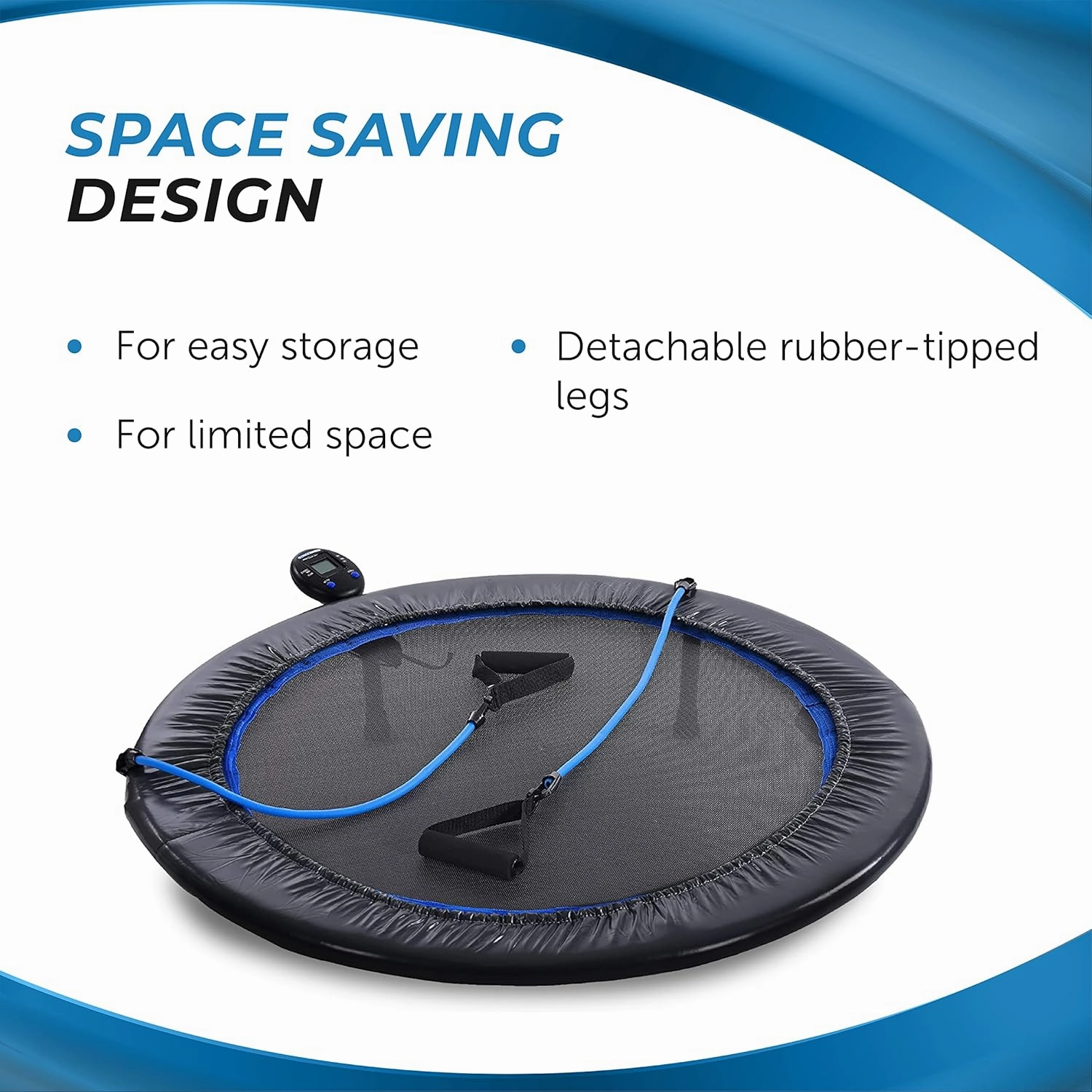Stamina Mini Fitness Trampoline w/Smart Workout App