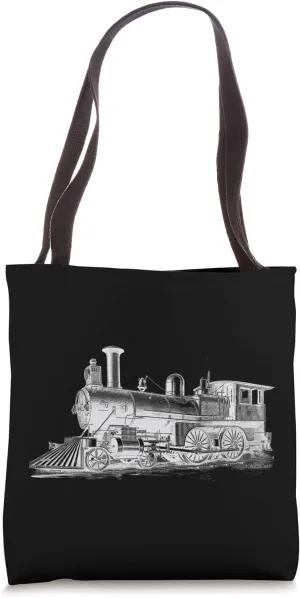 Steam Locomotive Train Engineer Railroad Mechanic Tote Bag
