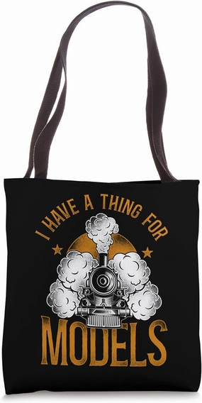 Steam Train Driver Trainspotting Locomotive Pun Vintage Tote Bag