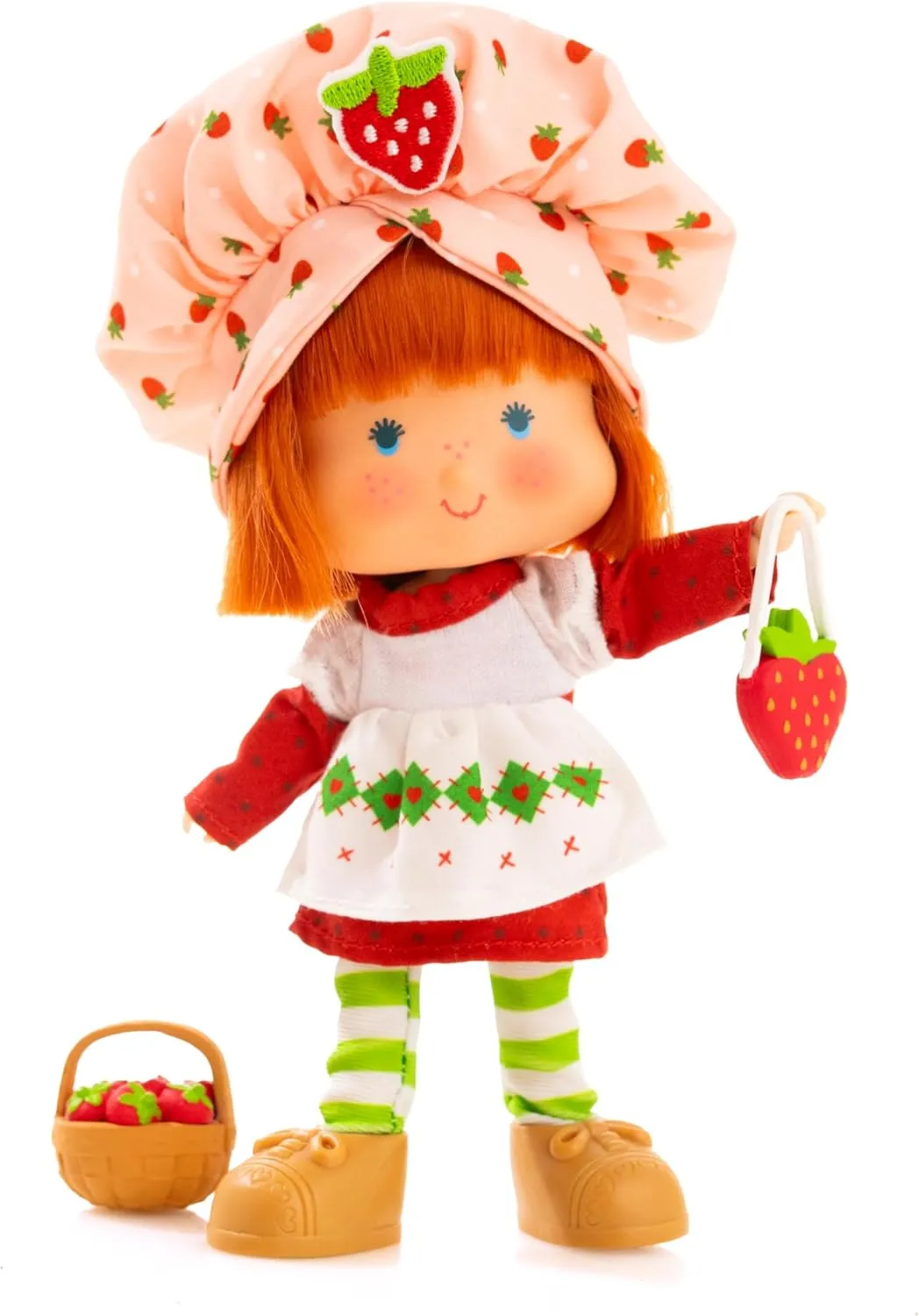 Strawberry Shortcake 'Limited Edition' Classic Version Strawberry Shortcake 5.5-inch Poseable Sweet Scented Fashion Doll with 4 Surprise Reveal Accessories