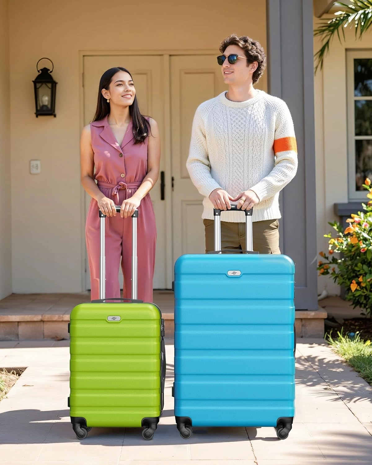 Suitour Luggage Sets 2 piece, Lightweight Luggage Set with Spinner Wheels, 19/27 inch Travel Suitcase Set