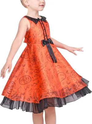 Sunny Fashion 3 Layers Girls Dress Sunflower Wave Pageant Bridesmaid Kids