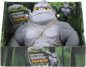 Super Stretchy Gorilla Fidget Toy, Squishy Monkey Squeeze Toy, Stress Relief and Sensory Toy for Kids and Adults, Fun Gift for Fidgeters, Ideal Gift for Kids (Gray)