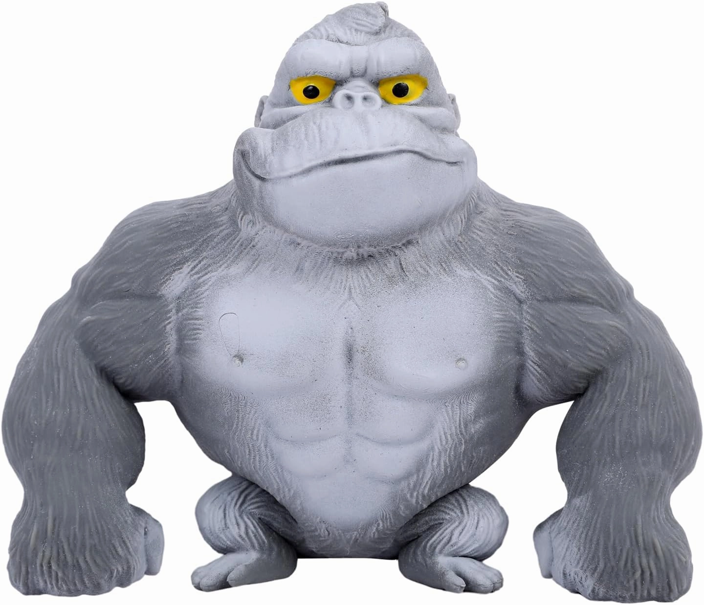 Super Stretchy Gorilla Fidget Toy, Squishy Monkey Squeeze Toy, Stress Relief and Sensory Toy for Kids and Adults, Fun Gift for Fidgeters, Ideal Gift for Kids (Gray)