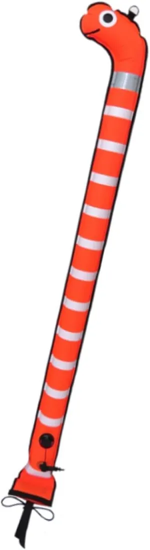 Surface Marker Buoy, Closed Bottom, Water Sports, Underwater Marking, Divers Location, Marker Signal Tube, Orange
