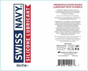 Swiss Navy Premium Silicone Based Lubricant, Gallon 128 Ounce Personal Lube Gel for Men Women & Couples, Condom & Latex Safe Hypoallergenic Unscented Zero Residue Lubrication, Works Underwater