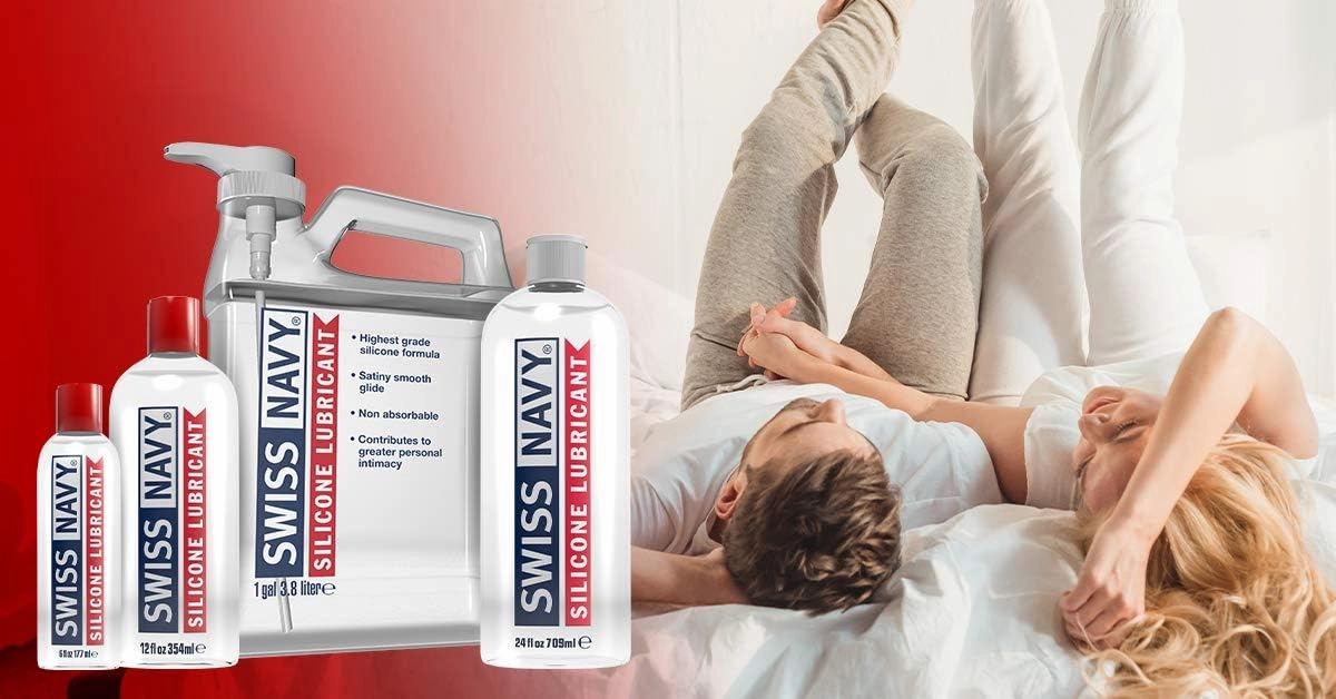 Swiss Navy Premium Silicone Based Lubricant, Gallon 128 Ounce Personal Lube Gel for Men Women & Couples, Condom & Latex Safe Hypoallergenic Unscented Zero Residue Lubrication, Works Underwater