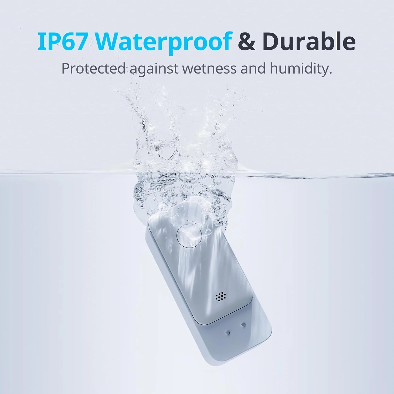 SwitchBot WiFi Water Sensor 4 Pack, Smart Water Leak Detector, 100dB Adjustable Alarm & App Alerts, IP67 Waterproof, Wireless Detector for Kitchen, Bathroom, No Hub Required (Only Support 2.4G)