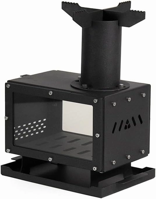 Tabletop Stove, Outdoor Travel Cooker, Camping Tabletop Smokeless Stove, Easy to Carry, Classic Wood Stove