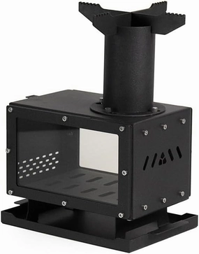 Tabletop Stove, Outdoor Travel Cooker, Camping Tabletop Smokeless Stove, Easy to Carry, Classic Wood Stove