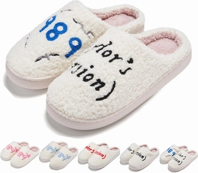 Taylor's Comfy Bedroom Slippers - Cute Ladies Cozy Fluffy Fuzzy House Slippers With Soft Memory Foam Insole