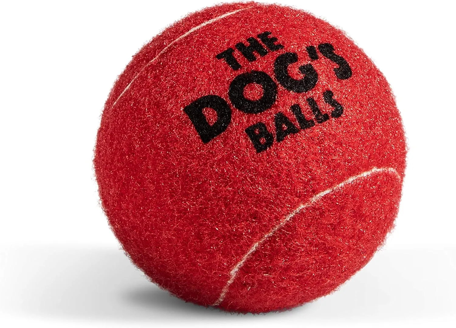 The Dog's Balls 12-Pack Red Dog Tennis Balls, 2.5 Inch Diameter Dog Toy, Medium Breed, Fetch Toy