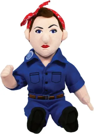 The Unemployed Philosophers Guild Rosie The Riveter Little Thinker - 12" Soft Stuffed Plush Doll