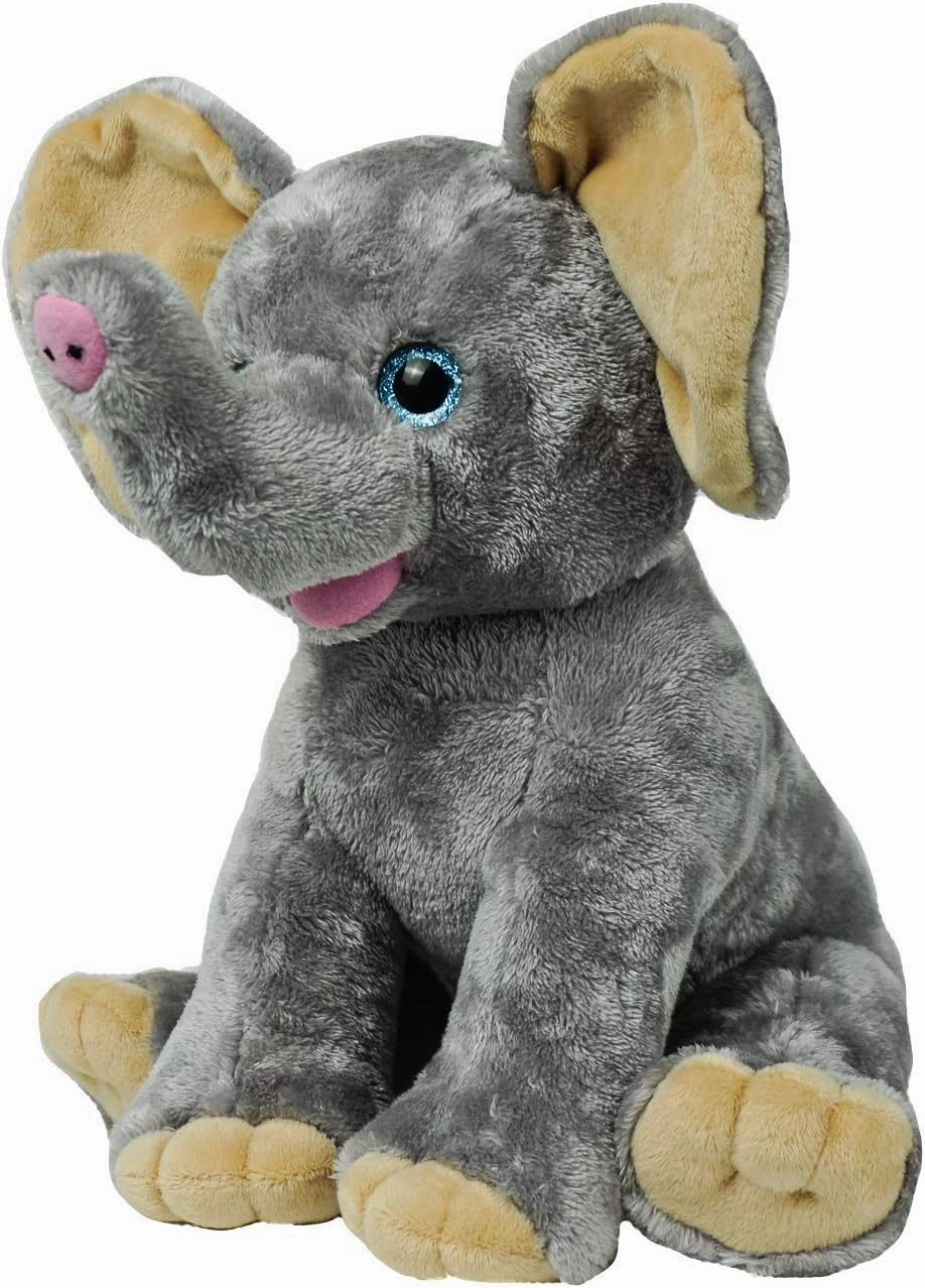 The Bear Factory Ellie The Elephant Plush Toy – 16” Stuffed Animal Soft, Cuddly Elephant for Kids, Toddlers & Baby Gifts | Washable, Child-Safe Material
